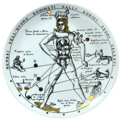 A Piero Fornasetti Astronomici Porcelain Plate