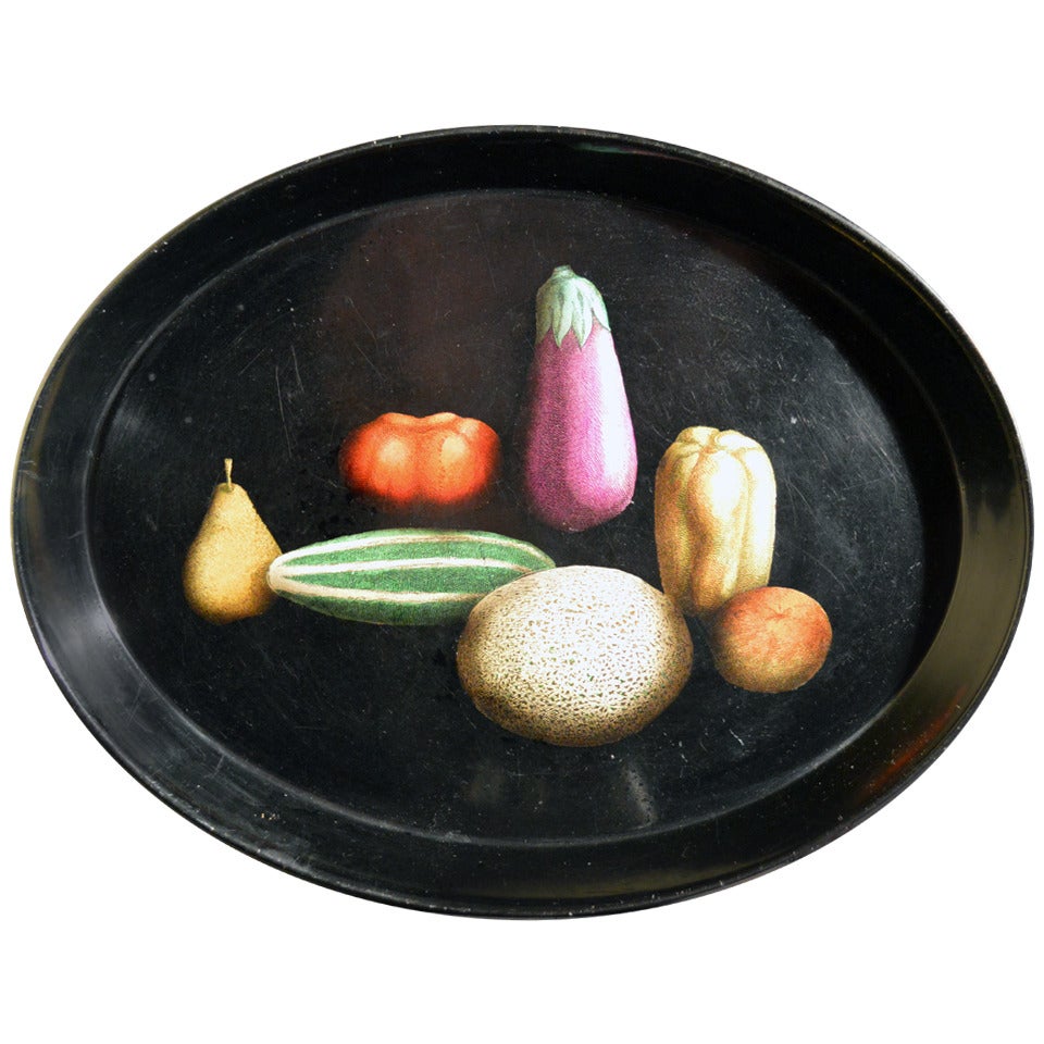 Piero Fornasetti Metal Still Life Fruit Tray