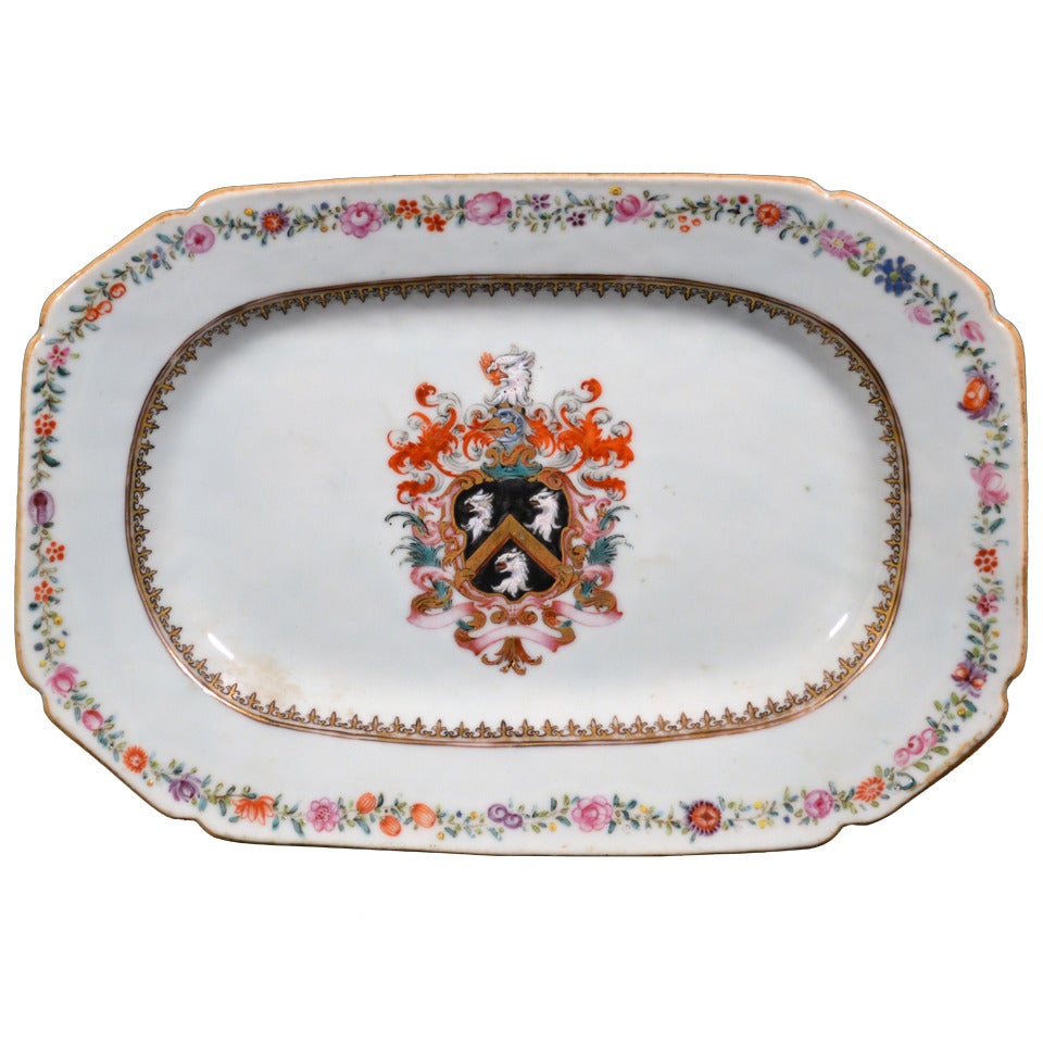 A Chinese Export Porcelain Armorial Dish