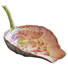 Compte-gouttes en porcelaine de Chine en forme de lotus
