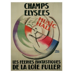 French Art Deco Period "Loie Fuller" Poster by Paul Colin, 1925 2