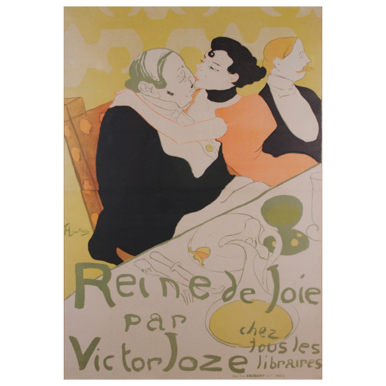 "Reine De Joie, " a French Belle Époque Period Poster by Toulouse-Lautrec, 1892