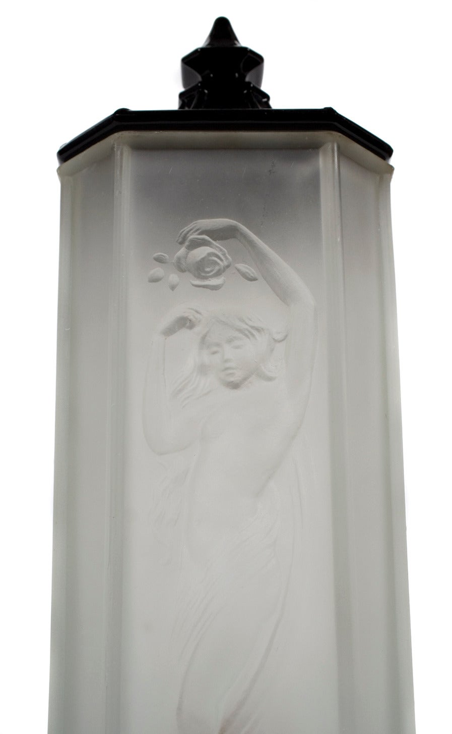 American Art Deco Period Accent Lamp by Tiffin Glass Company, circa 1920s In Good Condition In Chicago, IL