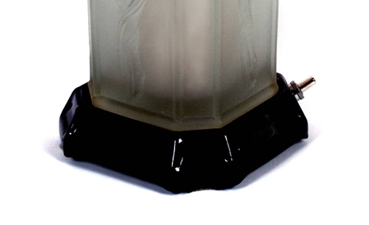 American Art Deco Period Accent Lamp by Tiffin Glass Company, circa 1920s 1