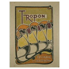 Original German Art Nouveau Period Poster by Van de Velde, 1898