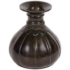 Danish Art Deco Period "Disko" Metal Vase by Just Andersen, circa 1930 12