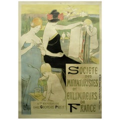 French Art Nouveau Period Exhibition Poster by Clementine-Helene Dufau, c. 1896 5