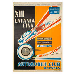 Vintage Italian Car Race Poster by Rubino, 1960 12