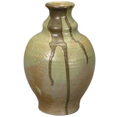 French Art Nouveau Period Stoneware Vase by Georges Hoentschel, circa 1895-1900 6