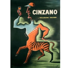 "Cinzano," a Vintage French Liquor Poster by Jean Carlu, 1950 11