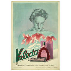 Vintage Italian Art Deco Period Toothpaste/Mouthwash Poster by Xanti, 1936