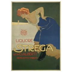 "Strega," Italian Liberty Movement Liquor Poster by Marcello Dudovich, 1905 3