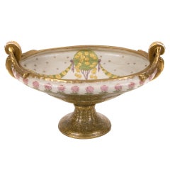 Austrian Art Nouveau Period Ceramic Bowl by Amphora, circa 1905-1910 5