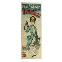 "Jules Cheret's, A La Place Clichy", Original Antique Poster 1