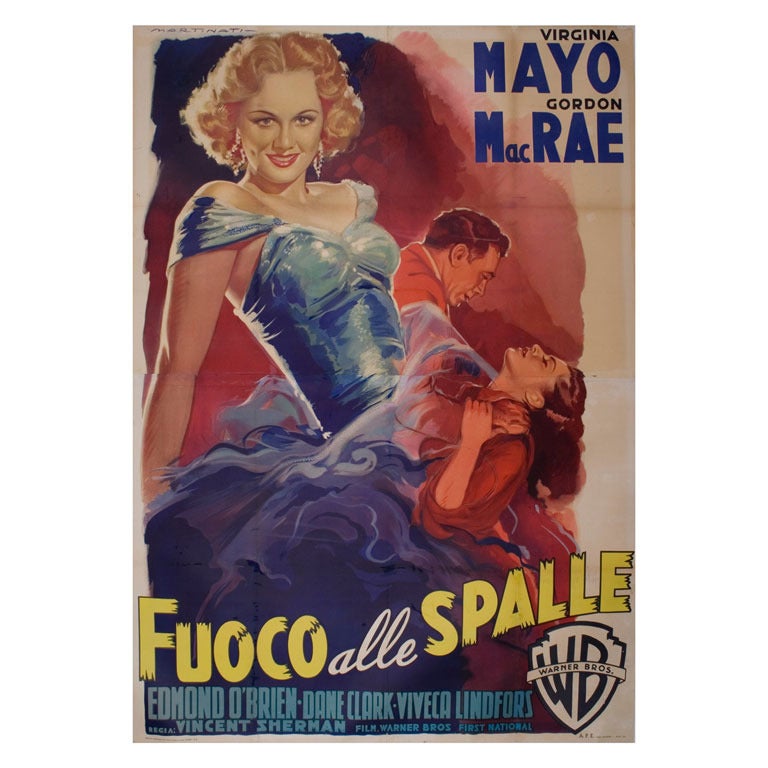 Mid-Century Italian Film Poster by Luigi Martinati, 1952 For Sale