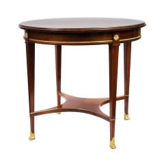 Mahogany Empire Style Table