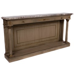 French Empire Style Glazed Finish Console, circa 1940s 7