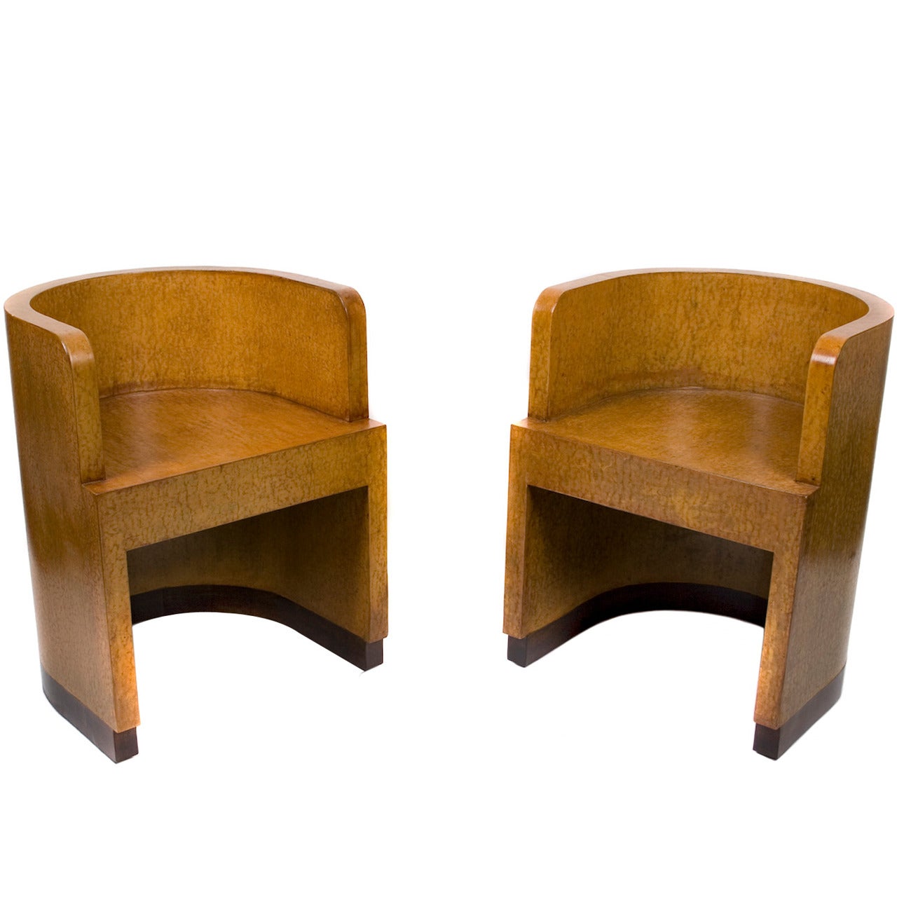 Pair of Italian Boxwood Chairs by Giuseppe Pagano and Gino Levi Montalcini, 1929 For Sale