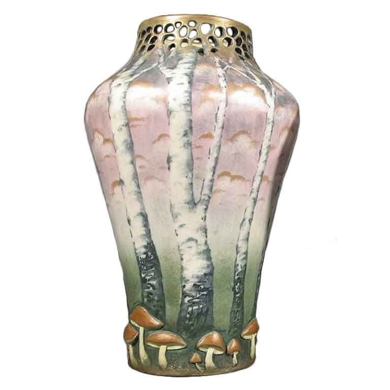 Austrian Art Nouveau Period Ceramic Vase by Paul Dachsel, circa 1906-1910