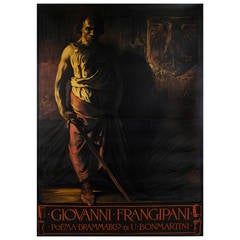 Dramatic Italian Turn of the Century Opera Poster by Giuseppe Palanti, 1900 7
