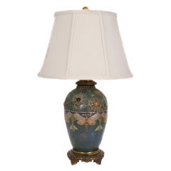 Austrian Art Nouveau Table Lamp with Converted Amphora Vase, circa 1900 2