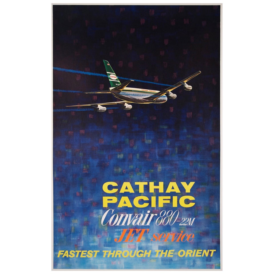 "Cathay Pacific, "  American Air Travel Poster