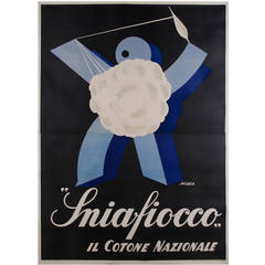 Large Italian Futurist Period Poster by "Araca," circa 1933 5