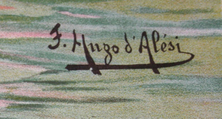 XIXe siècle Affiche de voyage d'époque Art nouveau français par Hugo D'Alesi, 1890