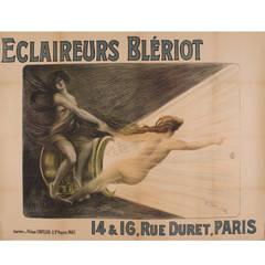 French Art Nouveau Period Headlight Poster by Philippe Chapellier, circa 1905