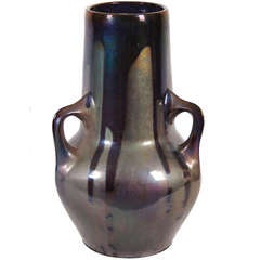 French Art Nouveau Period Ceramic Vase by Montieres, circa 1900 8