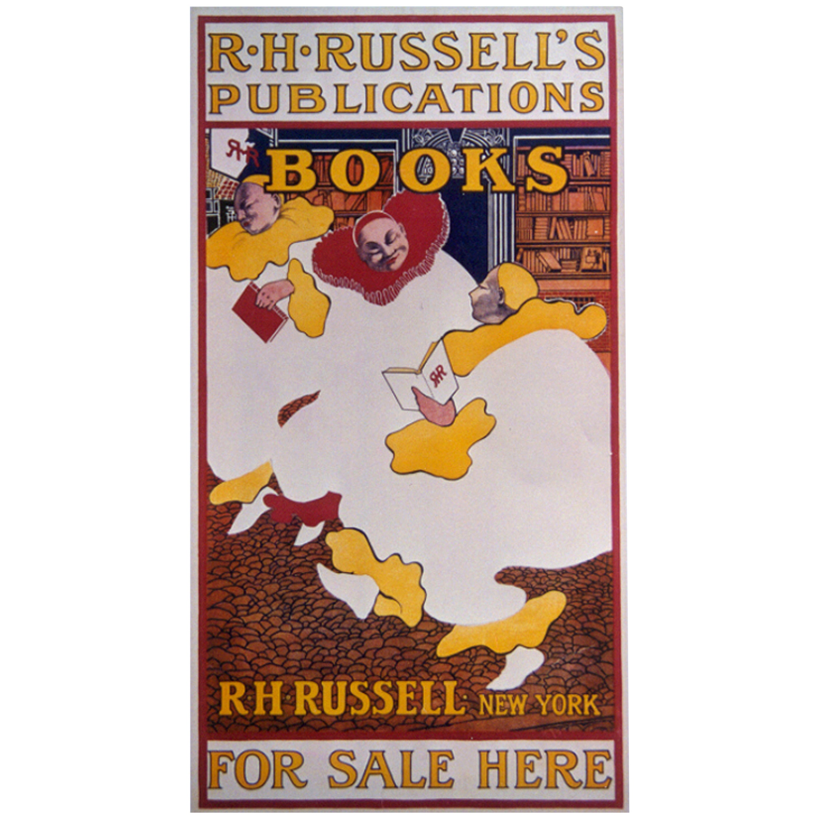 Late 19th Century American Book Poster by Elisha Brown Bird, circa 1897 For Sale