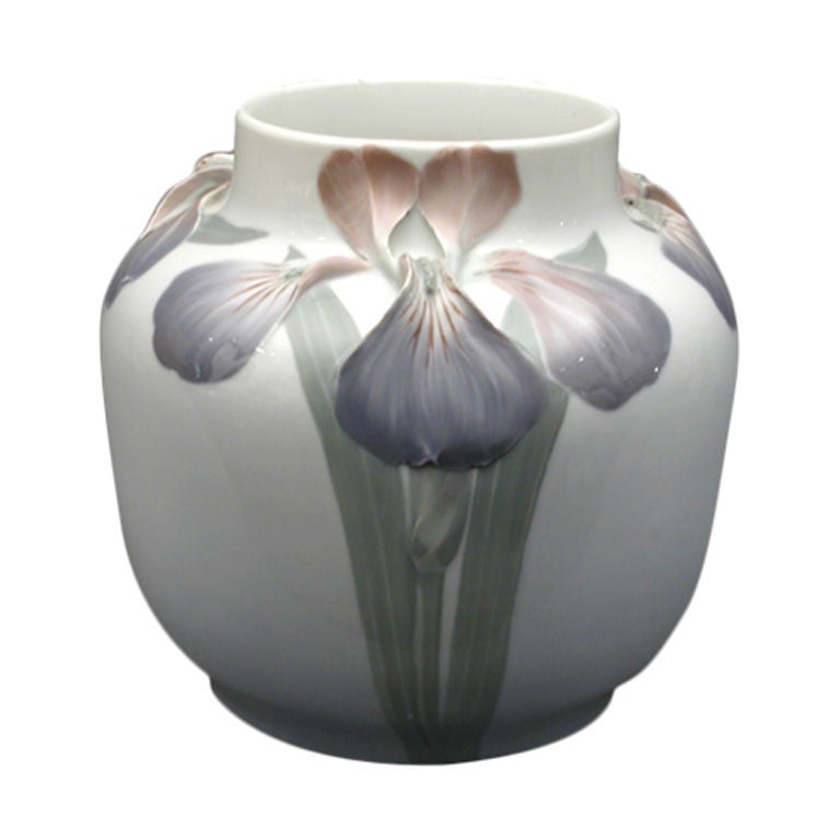 Swedish Art Nouveau Period Vase by Karl Lindstrom for Rorstrand, circa 1897-1910