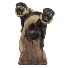 French Art Deco Period Ceramic Sculpture by Louis Fontinelle, circa 1920s 3