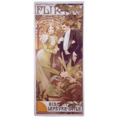 Original Art Nouveau Period Poster by Alphonse Mucha