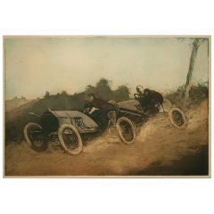 Antique Etching/Aquatint by Manuel Robbe