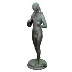 Large Viennese Bronze Female Nude Sculpture by Heinrich K. Scholz 7