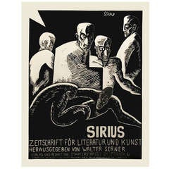 "Sirius," a Swiss Expressionist Poster by Christian Schad, 1915 12