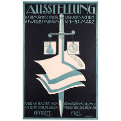 German Printworks Exhibition Poster by Willy Menz, 1914 6