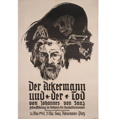 "Der Ackermann.." a German Theatre Poster from 1940