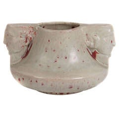 American Modern Period Ceramic Bowl by Edgardo Simone, circa 1940