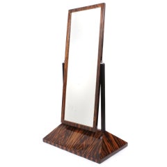 French Art Deco Period Rosewood Dressing Mirror, circa 1930s 7