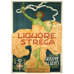 Italian Art Nouveau Period Liquor Poster by Alberto Chappuis, circa 1906 12