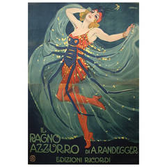 Italian Theatre Poster by Leopoldo Metlicovitz, 1912 12