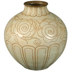 French Art Deco Period Vase by Georges Serre