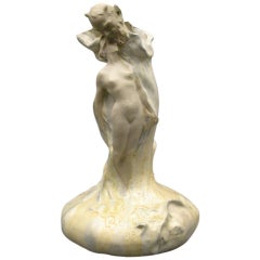 French Art Nouveau Period Earthenware Vase Designed by Alfred Finot, circa 1900 10