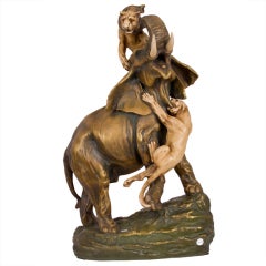 Austrian Ceramic Sculpture by Arthur Strasser for Amphora, 1906 4
