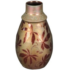 Vase en céramique d'époque Art nouveau français par BACS, datant d'environ 1915