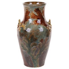 French Art Nouveau Period Vase by Albert-Louis Dammouse, Late 19th Century 2