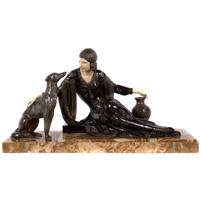 French Art Deco Period Sculpture by Menneville, c. 1920