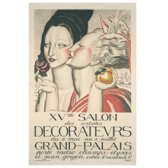 Original French Art Deco Period Poster by Jean Dupas